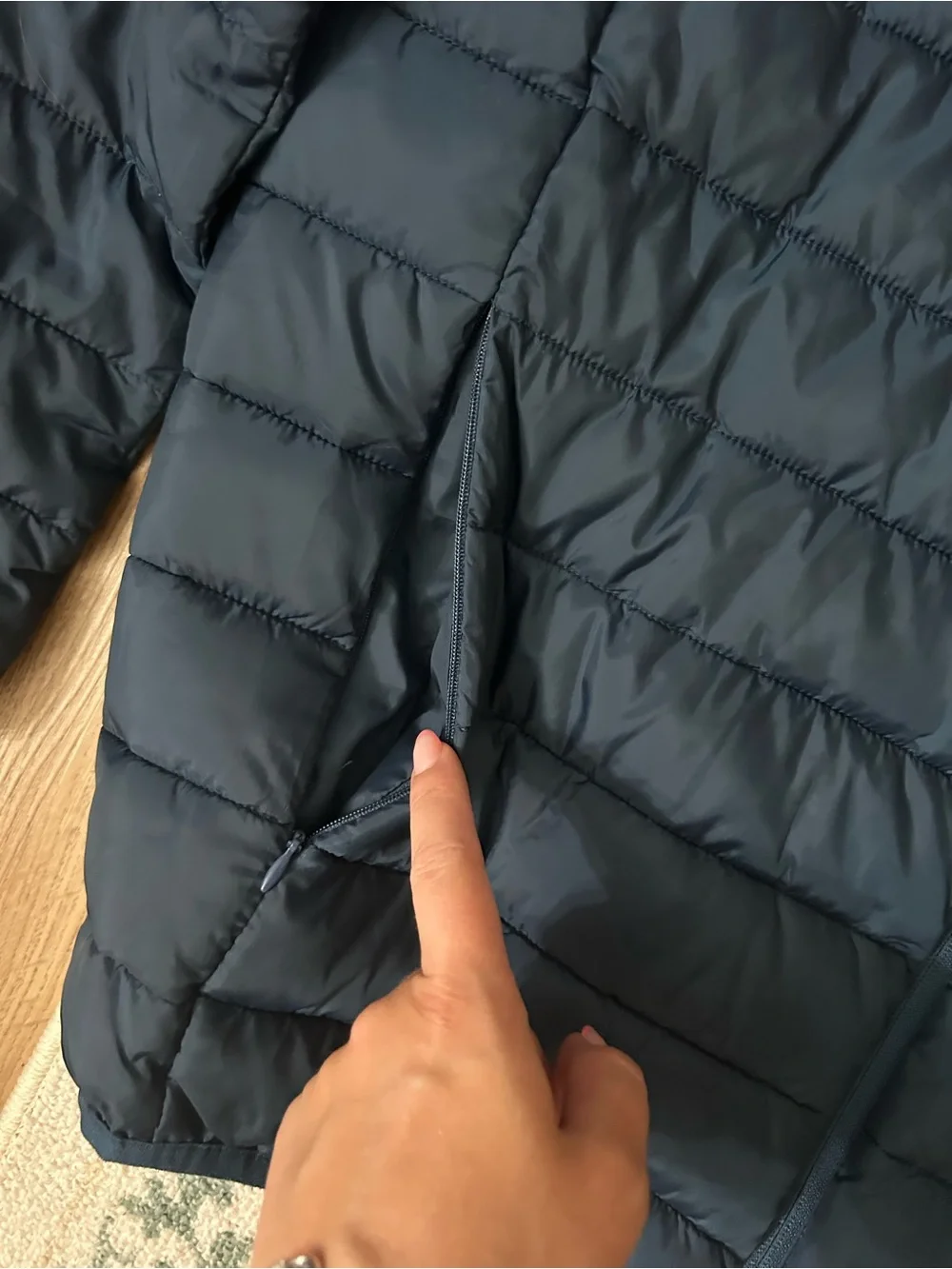 True Religion Dark Navy Quilted Jacket
